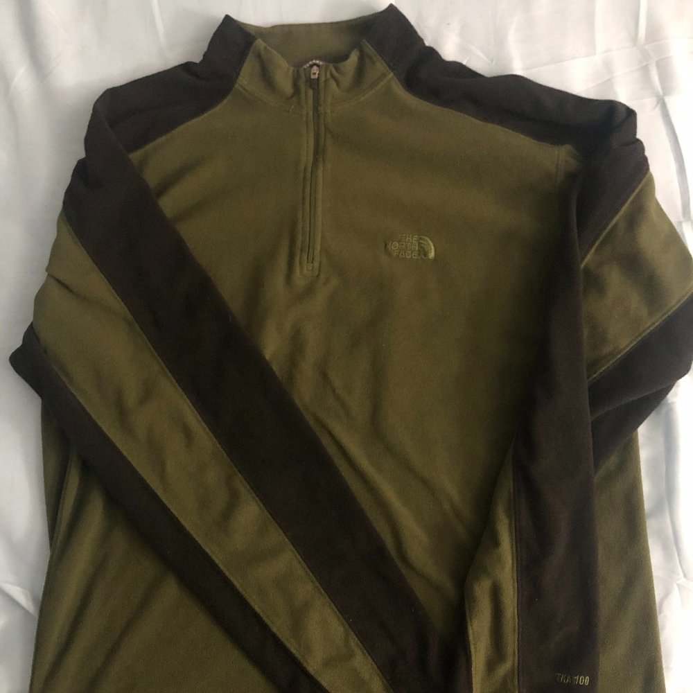 The North Face zip Pullover size Large